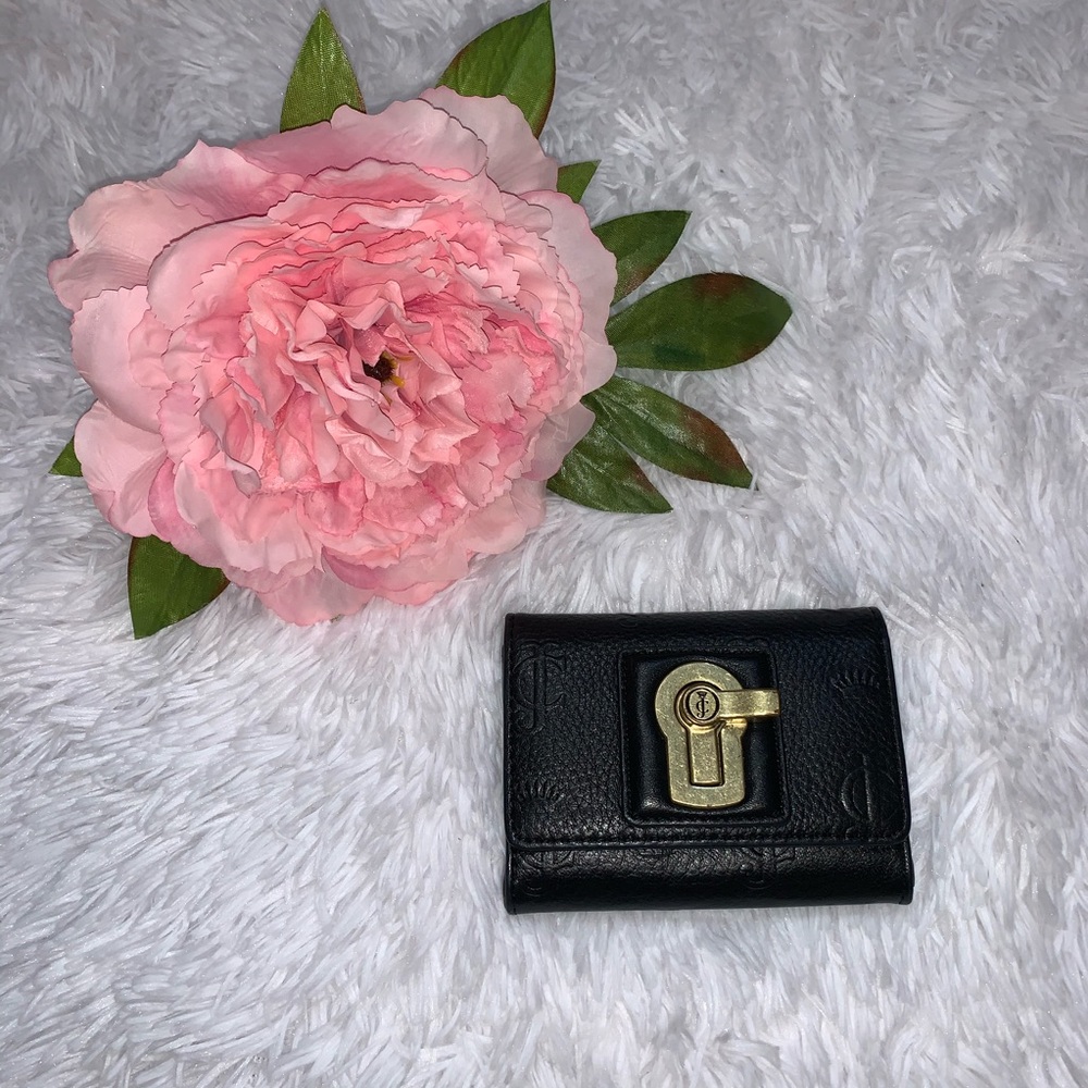 Black leather Juicy Couture wallet